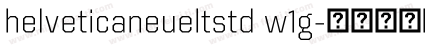 helveticaneueltstd w1g字体转换